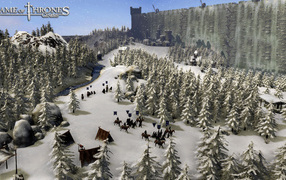 Заснеженный пейзаж в игре Игры престолов