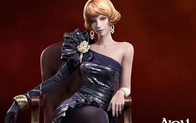 Девушка из видео игры Aion