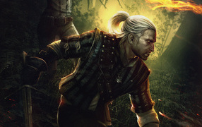 The hero of the game The Witcher
