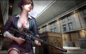 Девушка с винтовкой