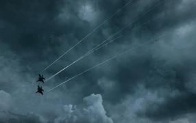 Два самолета из видео игры