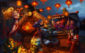 Акали , Жанна и Тристан в игре