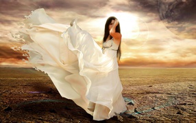 Фантастическое платье у девушки