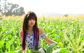 Селена Гомез в кукурузе