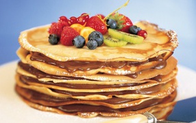 Блины с фруктами