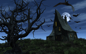 Лунная ночь на хелоуин