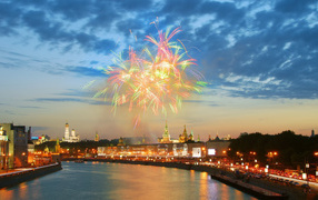 Fireworks in the May 9 Victory Day