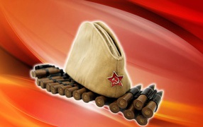Пилотка и патроны в День Победы 9 мая