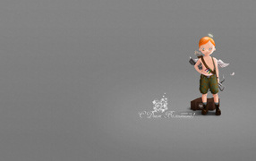 Амур на День Святого Валентина 14 февраля