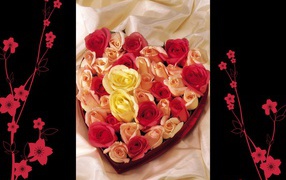 Сердечная композиция на День Святого Валентина