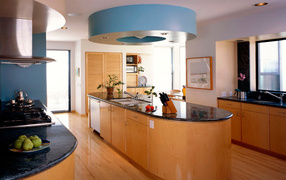 Интерьер комнаты кухни