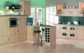 Кухня с барной стойкой