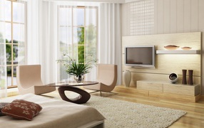 Светлая гостиная 