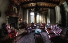 Комната в стиле ретро