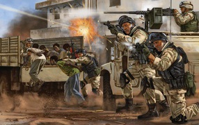 Работа спецназа