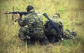 Special Forces soldiers in the field