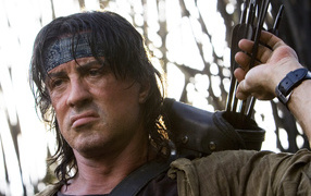 Sylvester Stallone in role of Rambo