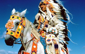 Вождь племени индейцев