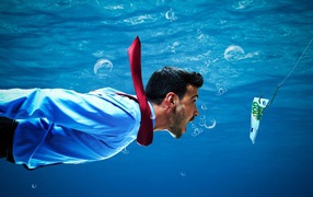 Мужчина попал на крючок