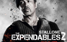 Famous Sylvester Stallone in the film Expendables