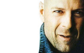 Famous movie actor Bruce Willis closeup