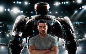 Кинозвезда Хью Джекман в фильме Реальная сталь