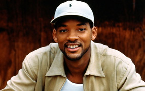 Уилл Смит в белом бейсболке