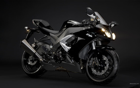 Красивый мотоцикл Kawasaki Ninja ZX-10R