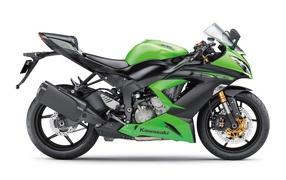 Мотоцикл модели Kawasaki Ninja ZX-6R 636 Performance