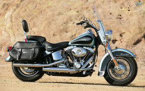 Быстрый мотоцикл Harley-Davidson Heritage Softail