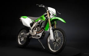 Быстрый мотоцикл Kawasaki KLX 450 R