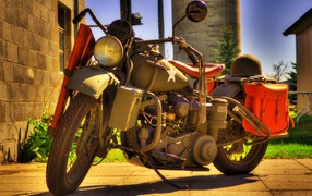 Старый армейский мотоцикл