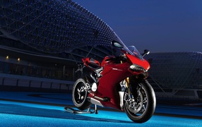 Red motorcycle Ducatti