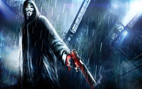 Анонимус с пистолетом