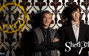 Веселый постер сериала Шерлок