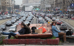 Одноклассники.ru НаCLICKай удачу на фоне Москвы
