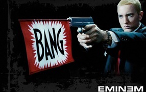 Eminem with a gun