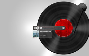 Проигрыватель в стиле пластинки