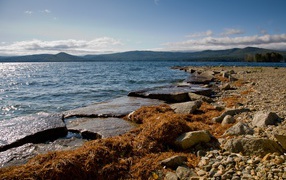 Золотой пляж на озере Тургояк