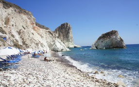 Белый пляж на Санторини