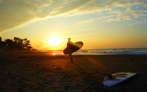 Утро на пляже