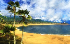 Пляж у лагуны