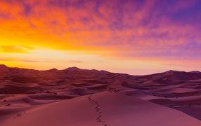 Дюны в пустыне Сахара