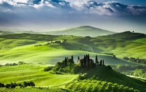 Green landscape Italy