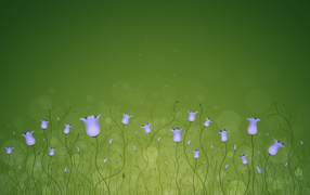 Красивый рисунок цветы колокольчики