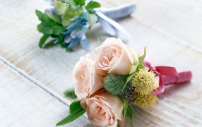 Декоративные букеты цветков