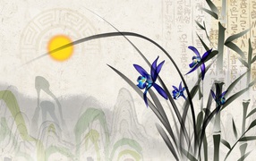 Ирис на картине