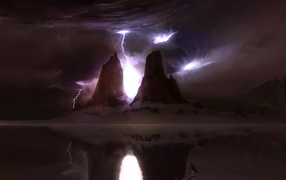 Гроза в горах