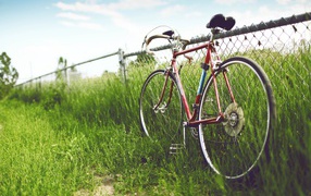 Велосипед у забора