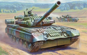 	   Russian battle tank